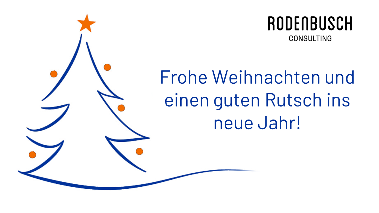Weihnachtsgrüße von Fred Rodenbusch.