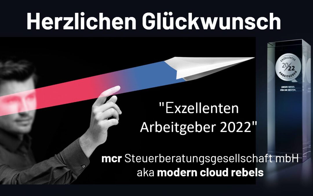 Glückwünsche an unseren Kunden mcr Steuerberatungsgesellschaft mbH