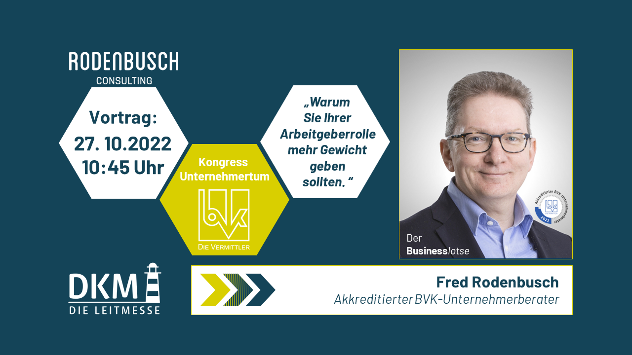 Vortragsplakat Fred Rodenbusch DKM Die Leitmesse