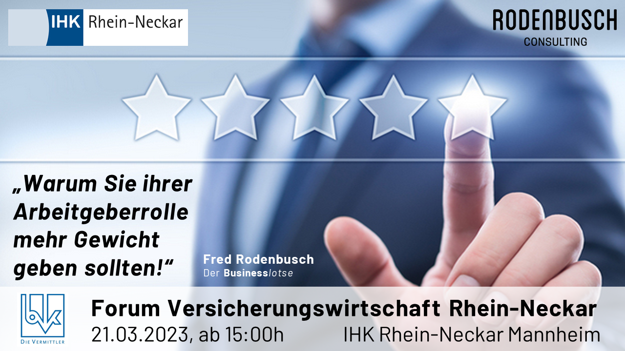 Veranstaltungsplakat Forum Versicherungswirtschaft Rhein-Neckar