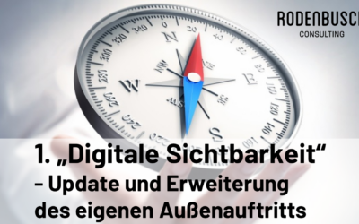 In eigener Sache (1/3) „Digitale Sichtbarkeit“